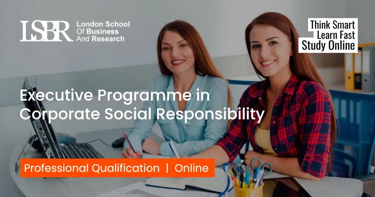 Social Programme Management Executive Programme in Corporate Social Responsibility